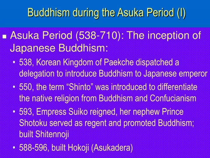 buddhism during the asuka period i