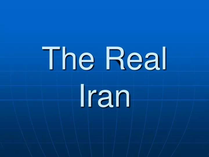 the real iran