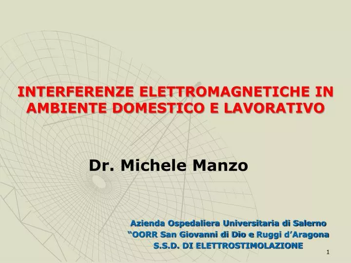 interferenze elettromagnetiche in ambiente domestico e lavorativo
