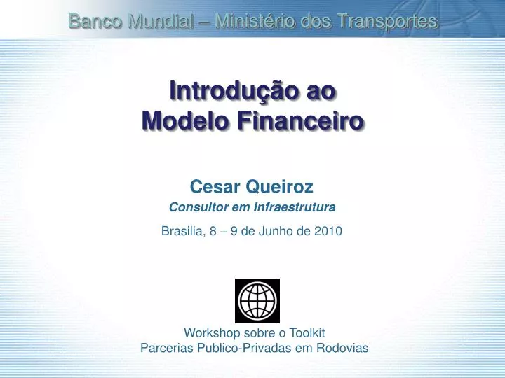 introdu o ao modelo financeiro