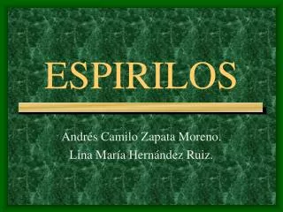 espirilos