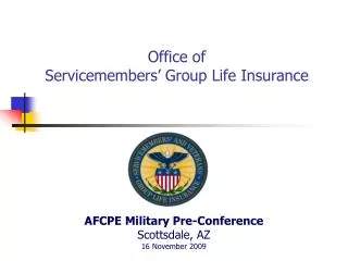 Office of Servicemembers’ Group Life Insurance