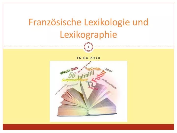 franz sische lexikologie und lexikographie