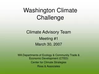 Washington Climate Challenge