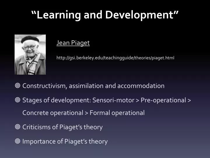 learning and development