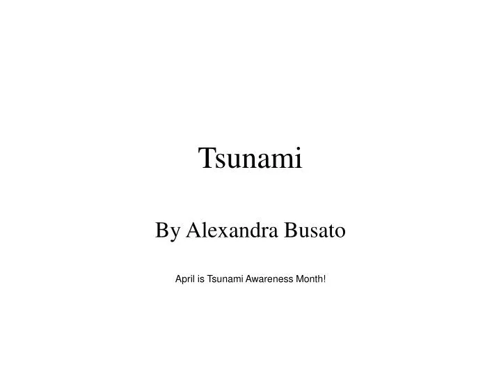 tsunami