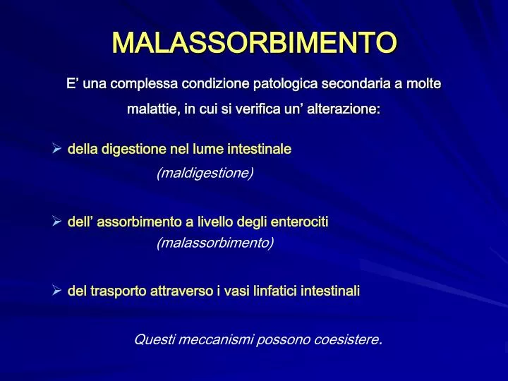 malassorbimento