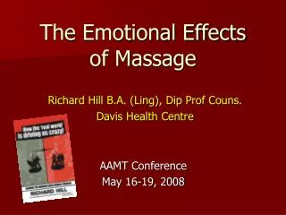The Emotional Effects of Massage
