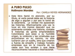 A PURO PULSO Hollmann Morales