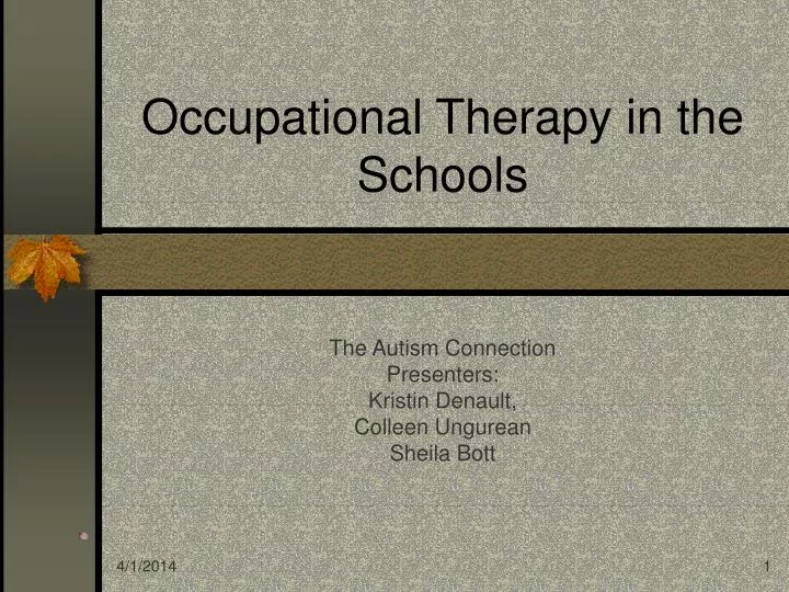 occupational therapy in the schools