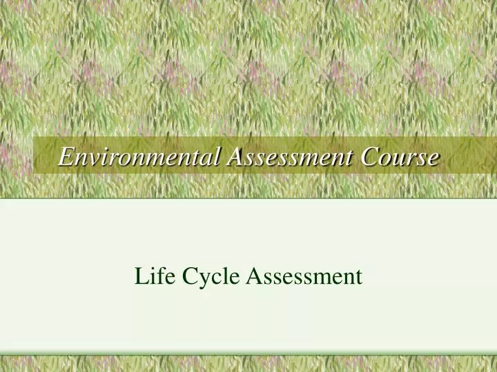 environmental assessment course