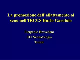 La promozione dell’allattamento al seno nell’IRCCS Burlo Garofolo