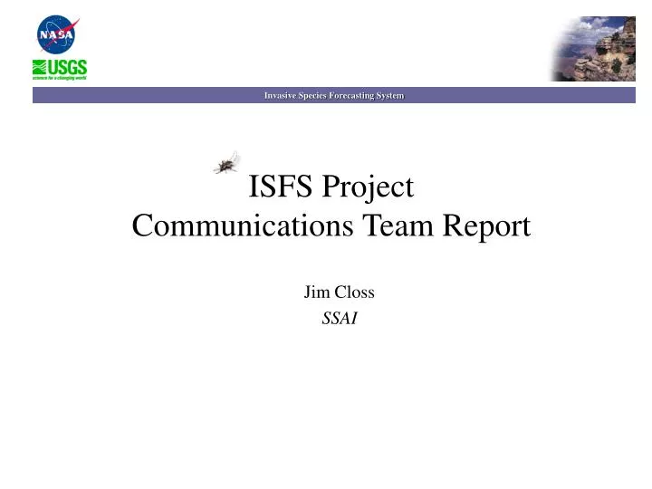 isfs project communications team report