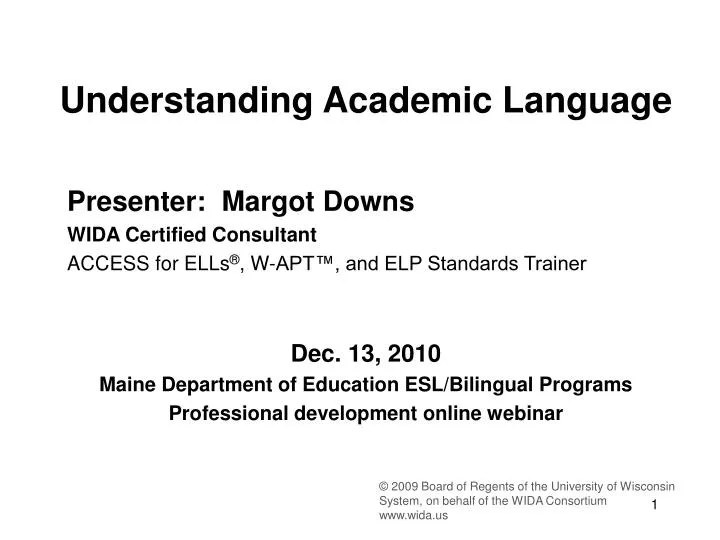 understanding academic language