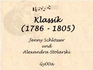 Klassik (1786 - 1805)