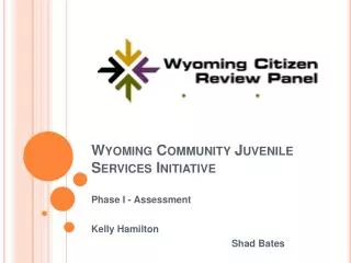 Wyoming Community Juvenile Services Initiative