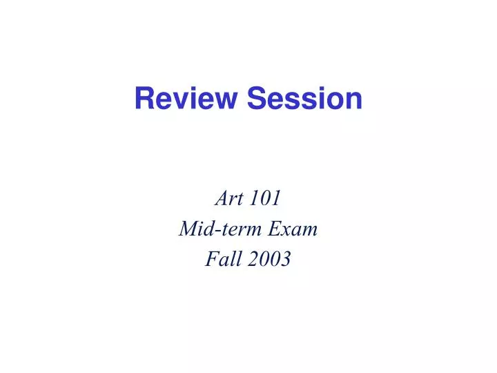 review session