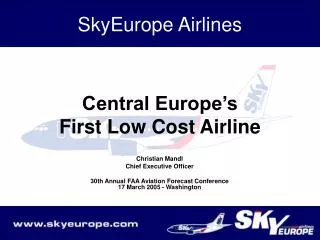 Central Europe’s First Low Cost Airline