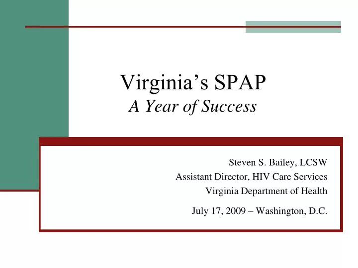 virginia s spap a year of success