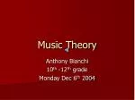 Music Theory - slide 1
