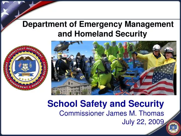 school safety and security commissioner james m thomas july 22 2009