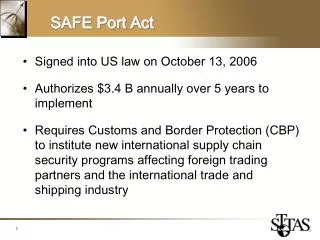 SAFE Port Act