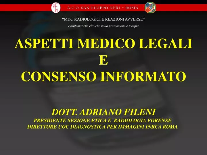 aspetti medico legali e consenso informato