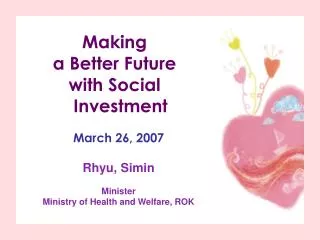 Making a Better Future with Social Investment