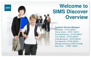 Welcome to SIMS Discover Overview