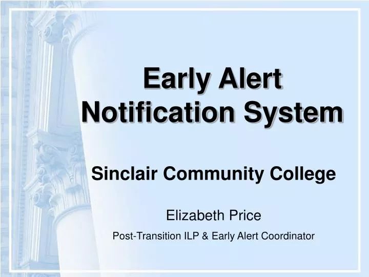 early alert notification system