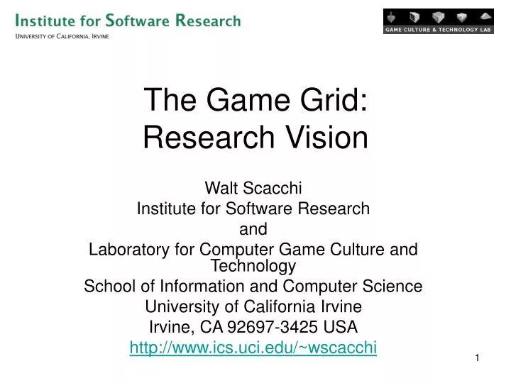 the game grid research vision