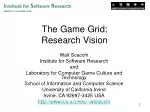 Game Research Grid for Science Learning Games