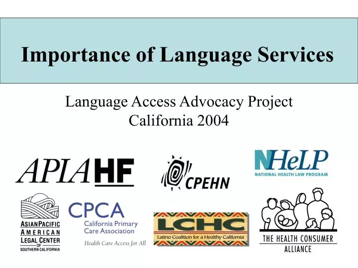 importance of language services