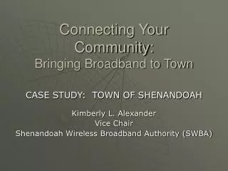 Connecting Your Community: Bringing Broadband to Town