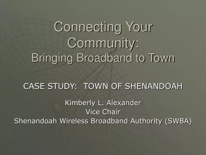 connecting your community bringing broadband to town