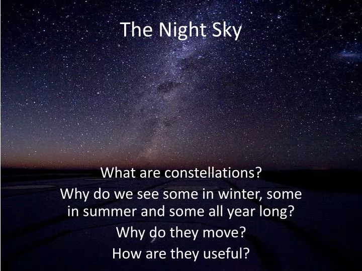 the night sky