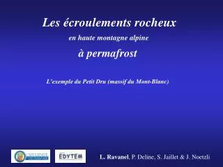 Les écroulements rocheux