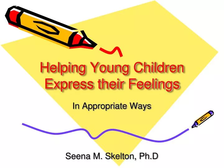 helping young children express their feelings