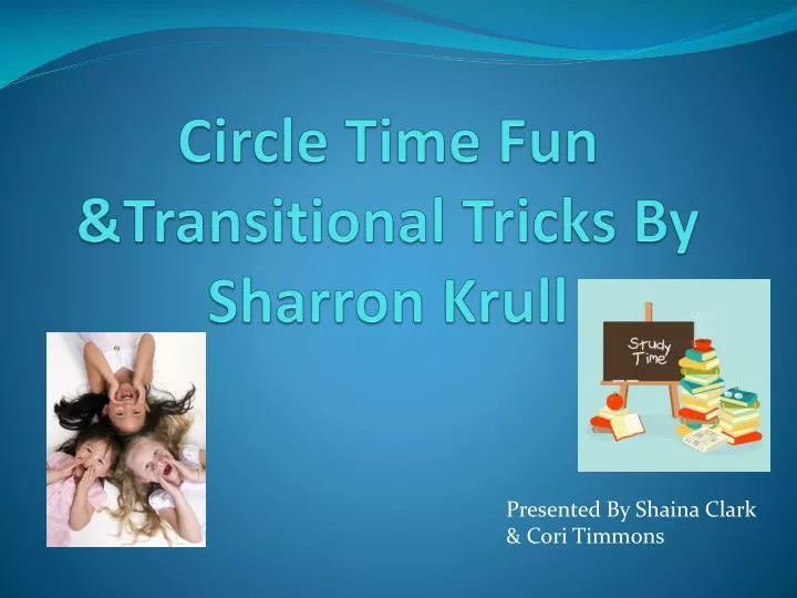 circle time fun transitional tricks by sharron krull