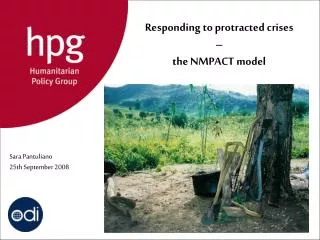 Responding to protracted crises – the NMPACT model