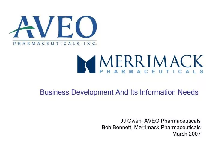 business development and its information needs