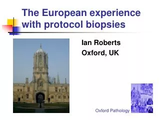 The European experience with protocol biopsies