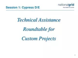Session 1: Cypress D/E