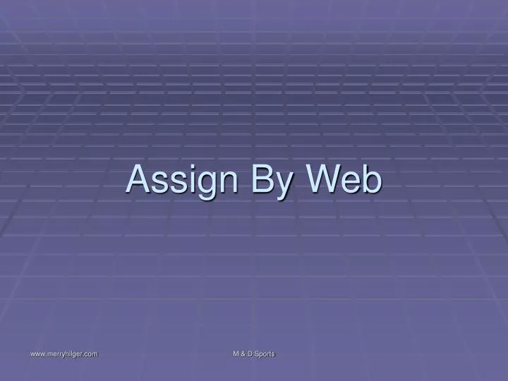 assign by web