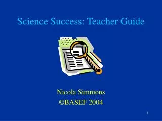 Science Success: Teacher Guide