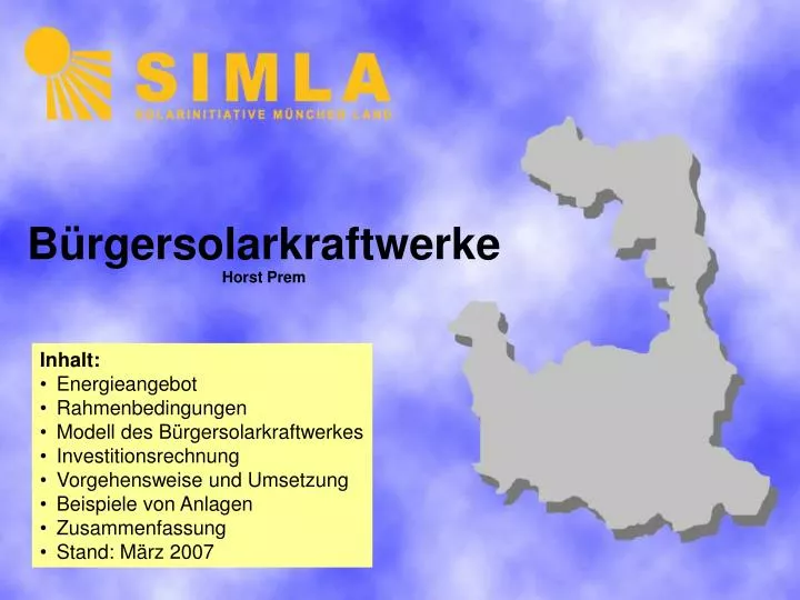 b rgersolarkraftwerke horst prem