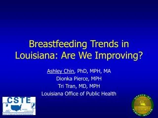 Breastfeeding Trends in Louisiana: Are We Improving?