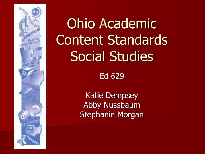 ohio academic content standards social studies