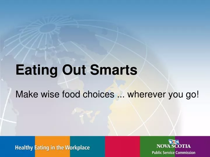 make wise food choices wherever you go