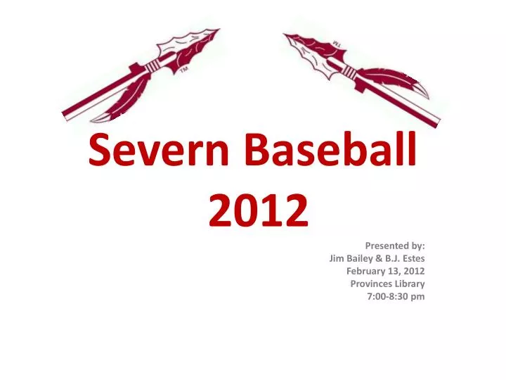 severn baseball 2012